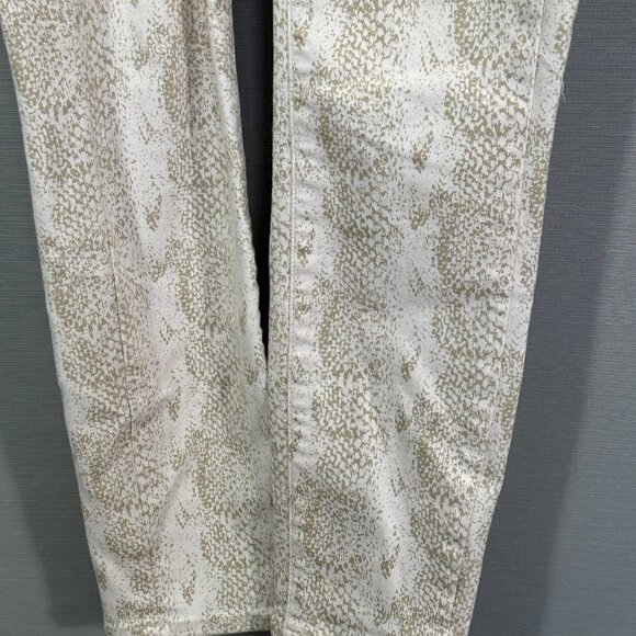 PAIGE Jeans Womens 25 Hoxton Ankle Cotton Stretch Snakeskin Print Pockets - Picture 3 of 11